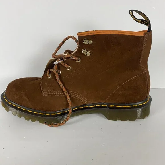 Dr. Martens Repello Calf Suede Boots Men's Size 13 Brown Tan NIB NEW - Picture 7 of 14